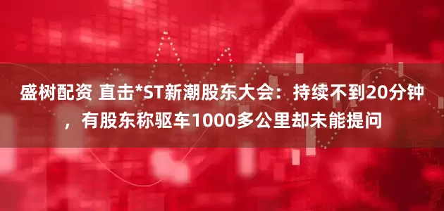 盛树配资 直击*ST新潮股东大会：持续不到20分钟，有股东称驱车1000多公里却未能提问